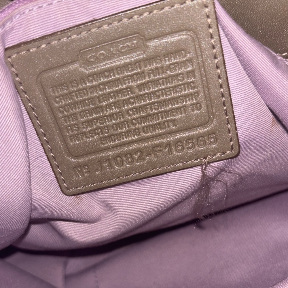 RARE LIMITED EDITION  vintage Coach Gallery Gray Tote Bag in Leather - Picture 10 of 10